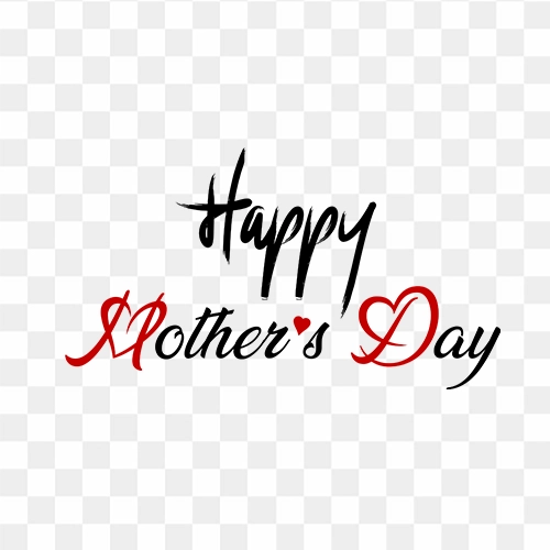 Happy mothers day stock png with transparent background